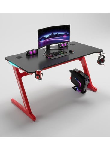 طاولة كمبيوتر للألعاب 120×60سم مع اضاءة RGB