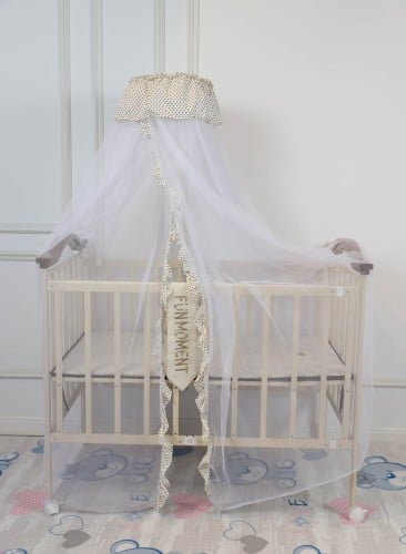 سرير حديدي 60×110سم سهل التركيب للأطفال بتصميم كلا...