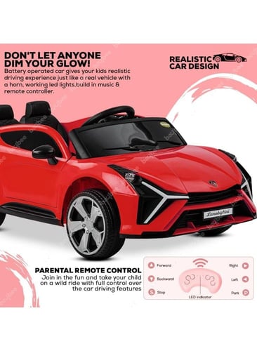 سيارة ركوب كهربائية فاخرة بمقعدين وتأثيرات صوتية