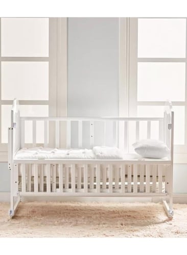 سرير اطفال بمساحة تخزين كلاسيكي وانيق مع كفرات 120...