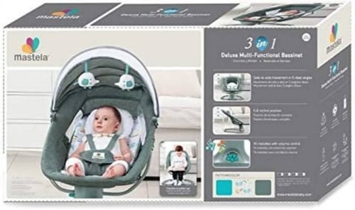 سرير أطفال ديلوكس متعدد الوظائف 3 في 1 مزود بشبكة...