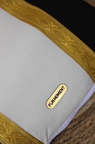 مدس مواليد بشت حديثي الولادة -اسود ذهبي