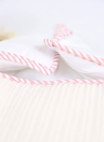 مدس مواليد لحديثي الولادة مع سحاب جانبي-لون سماوي