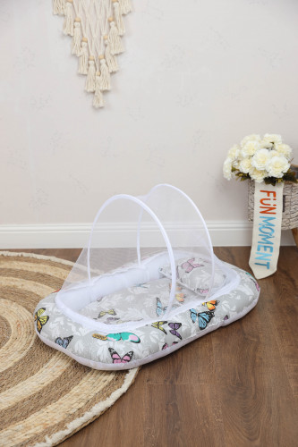 مفرش ناموسية باسفنج لحديثي الولادة-تصميم متنوع