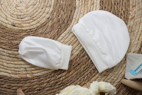 مدس مواليد حديثي الولادة 4قطع ملبس بالدانتيل