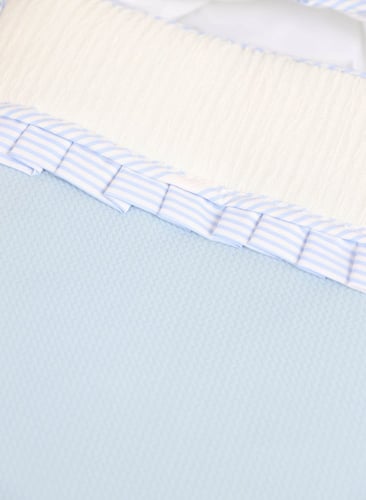 مدس مواليد لحديثي الولادة مع سحاب جانبي-لون سماوي