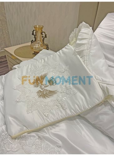 طقم مفرش نفاس مع سرير البيبي سلة موسى شامل القاعده...