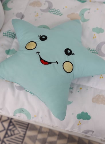 مفرش سرير أطفال مع حواجز مكون من 7 قطع