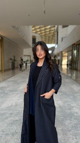 بليزر قماش لينن مخطط صغير الوان متعددة