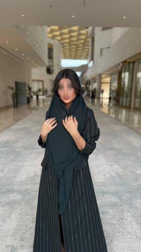 بليزر قماش لينن زيتي مخطط عريض