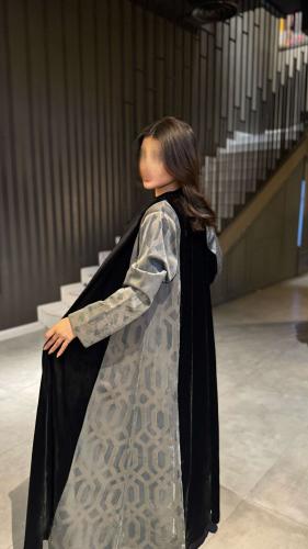 عبايه مخمل طباعه