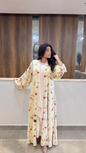 عبايه شيفون سكري