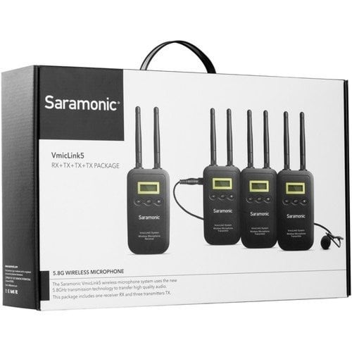 Saramonic VmicLink5 RX+TX+TX+TX Camera-Mount Digit...