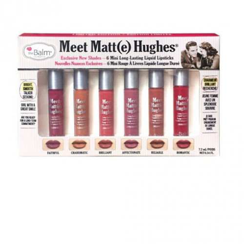 مجموعه 6 احمر شفاه سائل ميت مات هيوز من ذا بالم -...