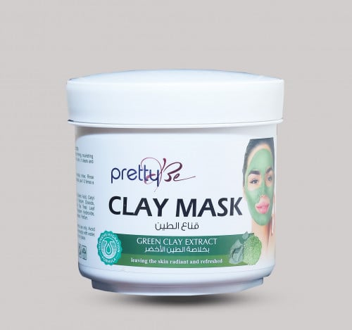 Beauty Bee - Clay mask for facial beautification with green clay extract - leaves the skin radiant and refreshed - 600 ml