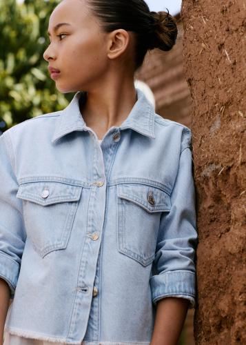 Mango girls' denim jacket