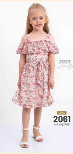 فستان بناتي مزهر رسمي