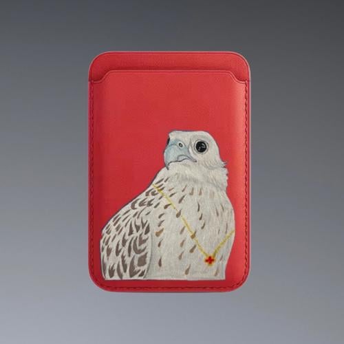 رسمة صقر بعقد MagSafe red