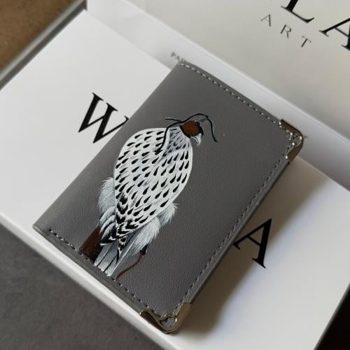 محفظة رمادي