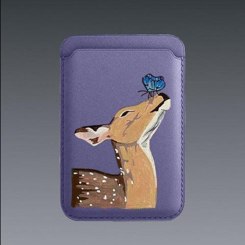 رسمة غزال ع magsafe purple