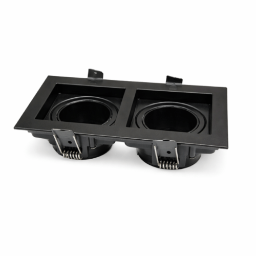 اطار مانع توهج الومنيوم مربع متحرك مزدوج GU5.3 م/...