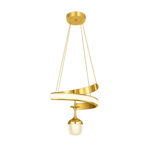 نجف ليد حلزوني مودرن ذهبي م/316 GD ماركة بفكو