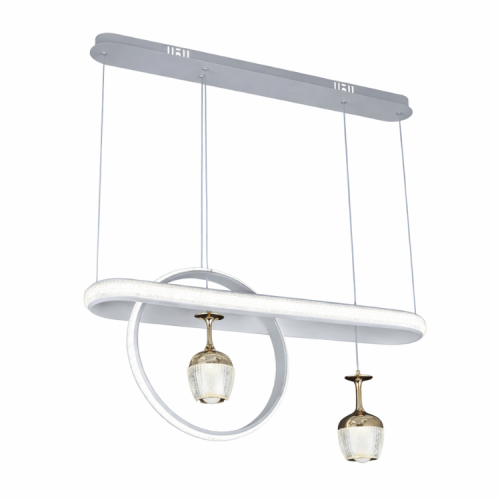 نجف خطي مع حلقة خلفية مودرن أبيض م/5976 ماركة بفكو