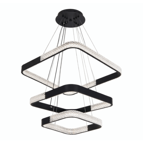 نجف ليد مربعات متداخلة مودرن أسود م/3132-3BK ماركة...