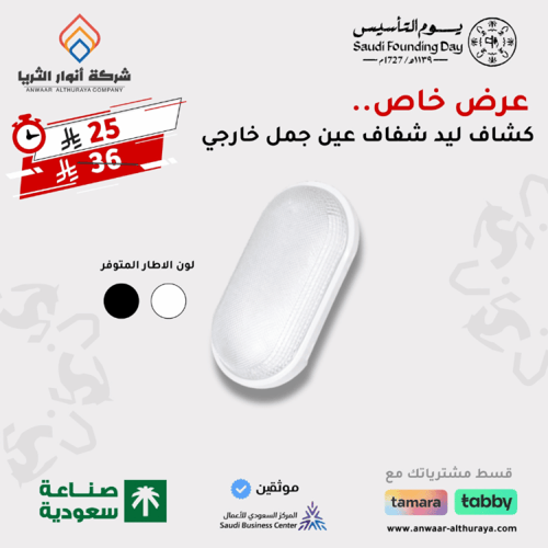 كشاف ليد عين جمل خارجي 30 واط IP65 شفاف ماركة ويجو