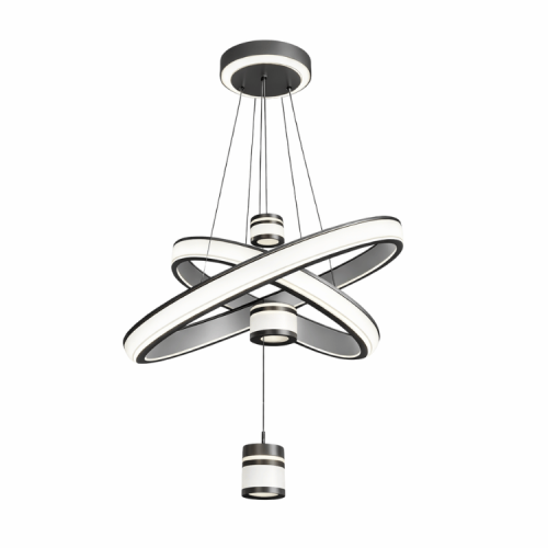 نجف حلقات متقاطعة مع سبوتات مودرن أسود م/5910/3+2...