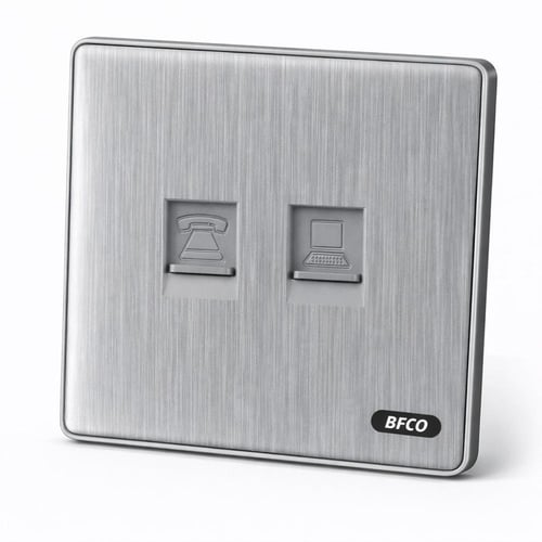 فيش شبكة كمبيوتر مزدوج بريشد ماركة بفكو