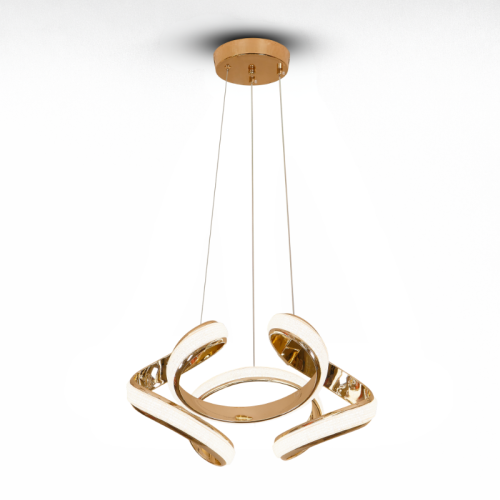 نجف ليد حلزونية هندسية مودرن ذهبي م/100S25-1GD مار...