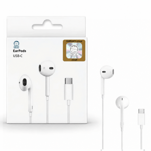 سماعة أذن سلكية بمنفذ USB-C (تايب سي) عالية الجودة ماركة هولك