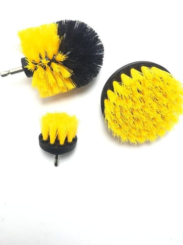 طقم فرشاة دريل تنظيف و تلميع
