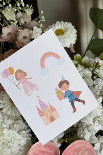 Personal gift card for children