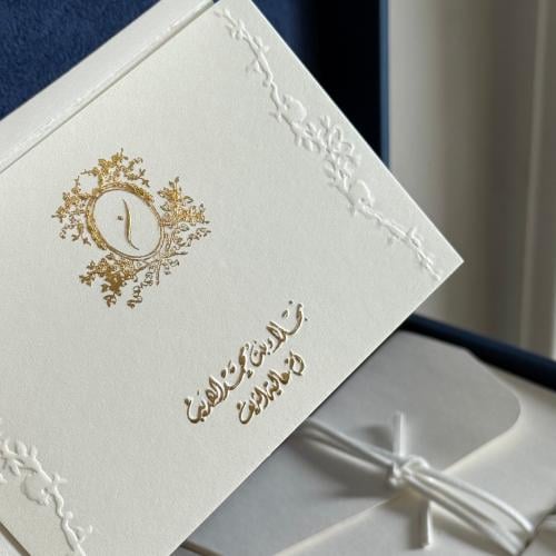 100 كرت شخصي مع ظرف فاخر