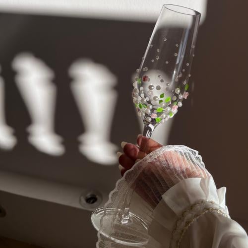 كوب لؤلؤ وزهر بارز