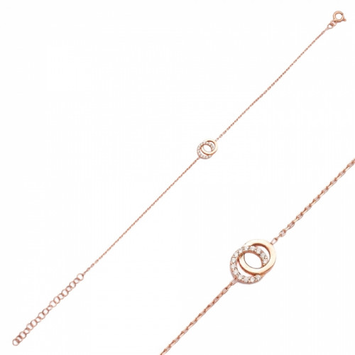 اسوارة حلقات ، من الفضة الاسترليني عيار 925 مزينة...