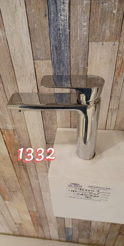 خلاط مغسلة كروم قصير