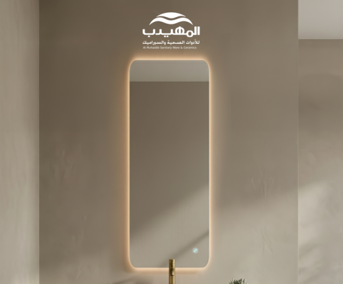 مراية ليد ONE091 اضاءة خلفية 3 لون 60*150 سم مستطي...