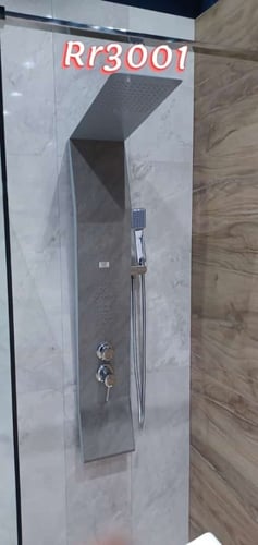 دش جداري استيل رمادي