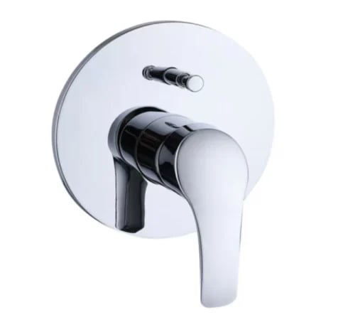 وجه خلاط دش مخفي كروم مدور خطين OS1838-2 MODEL GRO...