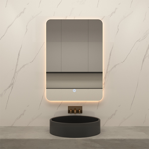 مراية ليد ONE صيني اضاءة خلفية 3 لون 50*90 سم مستط...