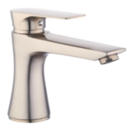 خلاط مغسلة برونزي فاتح قصير مع هراب