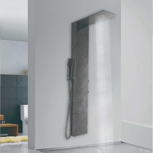 دش جداري استيل رمادي SLIM