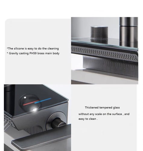 خلاط مجلى حوض LO3535 صيني LOLO رمادي غامق