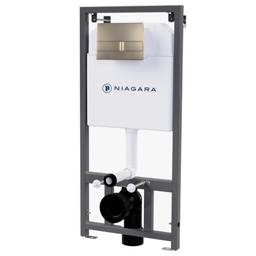 سيفون مخفي NIAGRA مع ضغطة كروم مربع