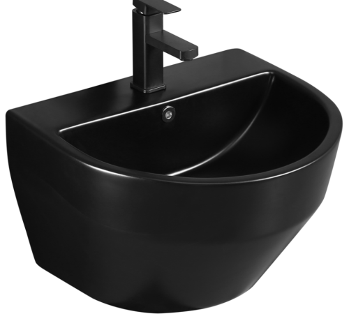 مغسلة تعليق LOLO511-3 ROUND صيني اسود 54*46*33 سم