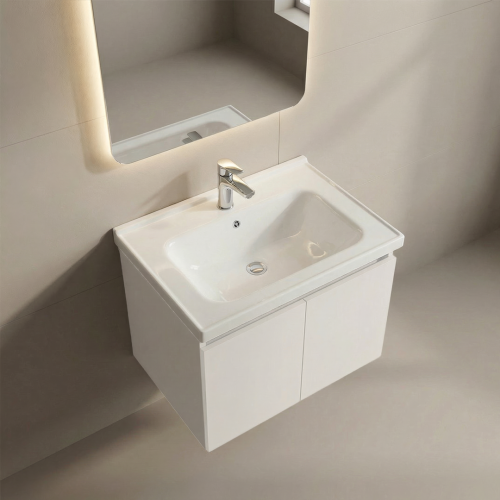 مغسلة OS299 PVC ابيض حوض سيراميك 60سم