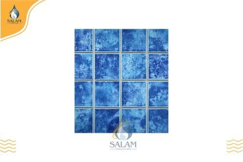 بلاط بورسلان للمسابح 73*73 ( عينه شيت مقاس 30*30 سم )